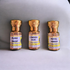 Combo of 3 Attars Pure Drop, London Oud & Royal Amber 6ml Each Premium Quality