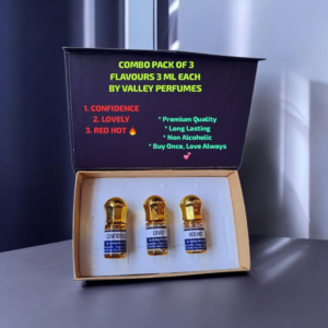 Combo of 3 Flavours 3ml Each Premium Quality Confidence, Lovely & Red Hot