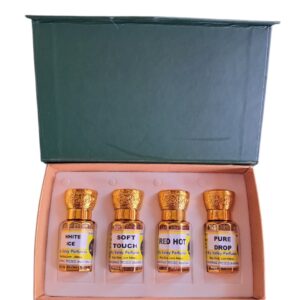 Combo of 4 Flavours 6ml Each Premium Quality White Ice, Soft Touch, Red Hot & Pure Drop