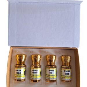 Combo of 4 Flavours 6ml Each Premium Quality Aseel, Silver Night, White Ice & Pure Ice