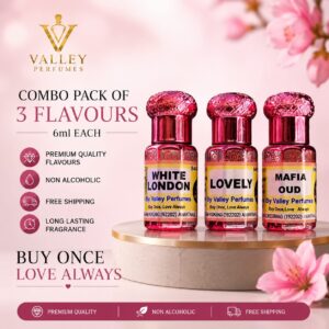 Combo Pack of 3 Flavours 6ml Each White London, Lovely & Mafia Oud