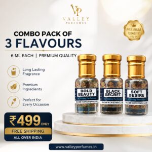Combo Pack of 3 Flavours Bold Beauty, Black Secret & Soft Desire 6ml Each