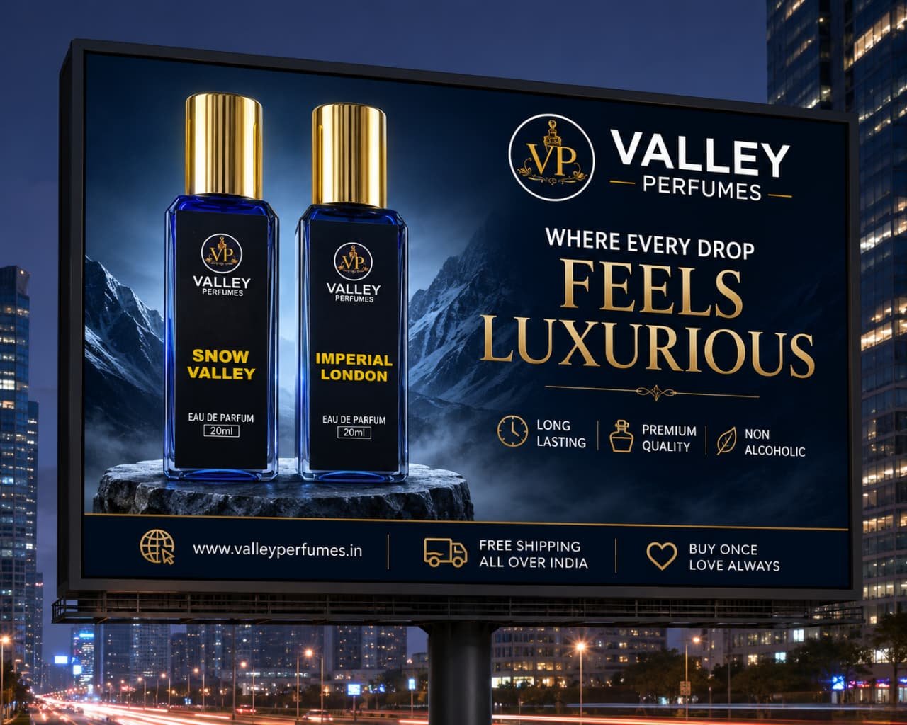 Pack of 2 Perfumes Snow Valley & Imperial London 20ml Each EAU DE PARFUM