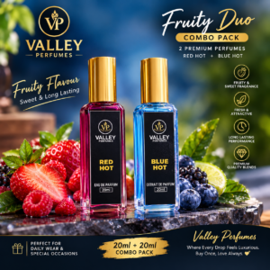 Combo Pack of 2 Perfumes Red Hot & Blue Hot