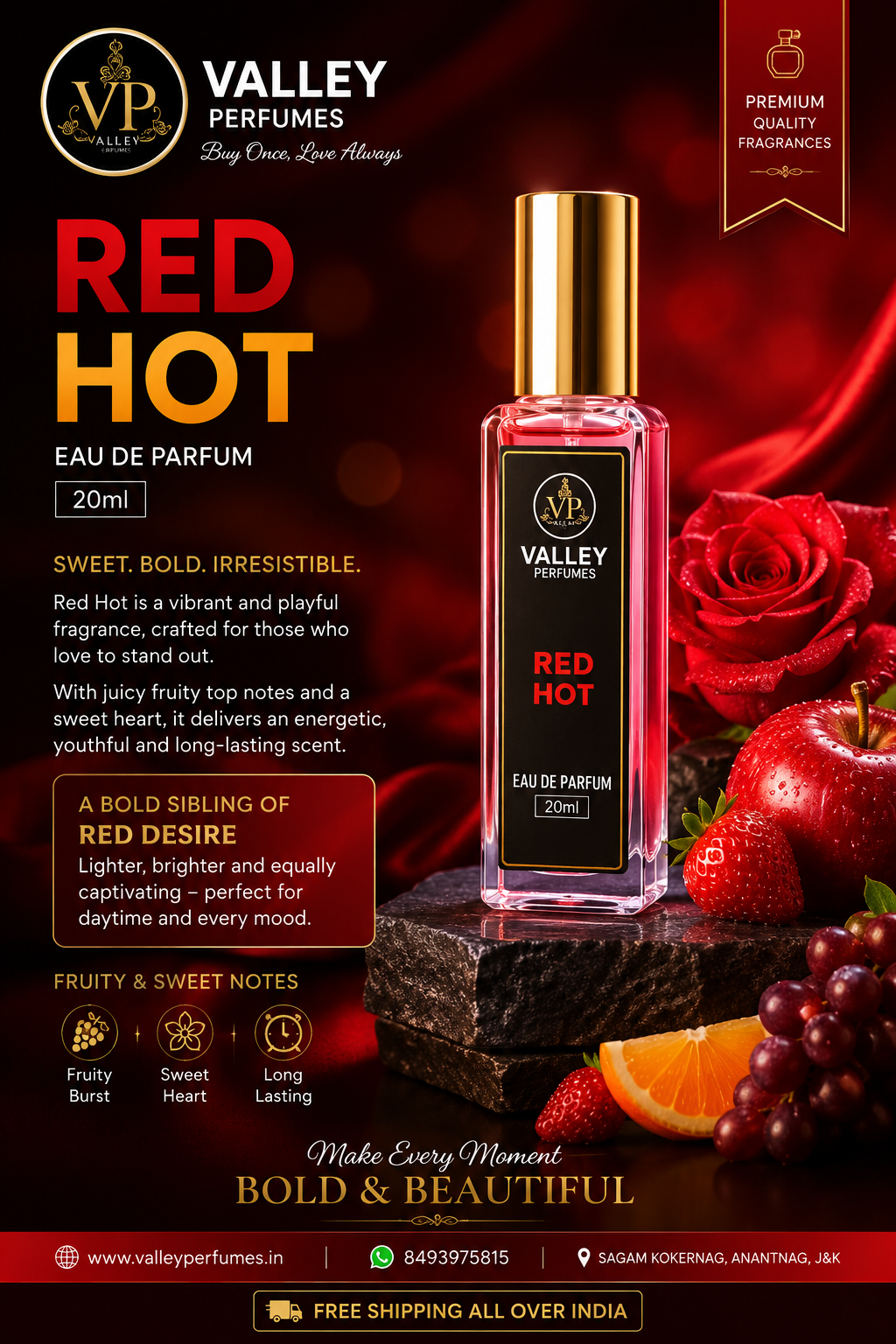 Red Hot 20ml EAU DE PARFUM