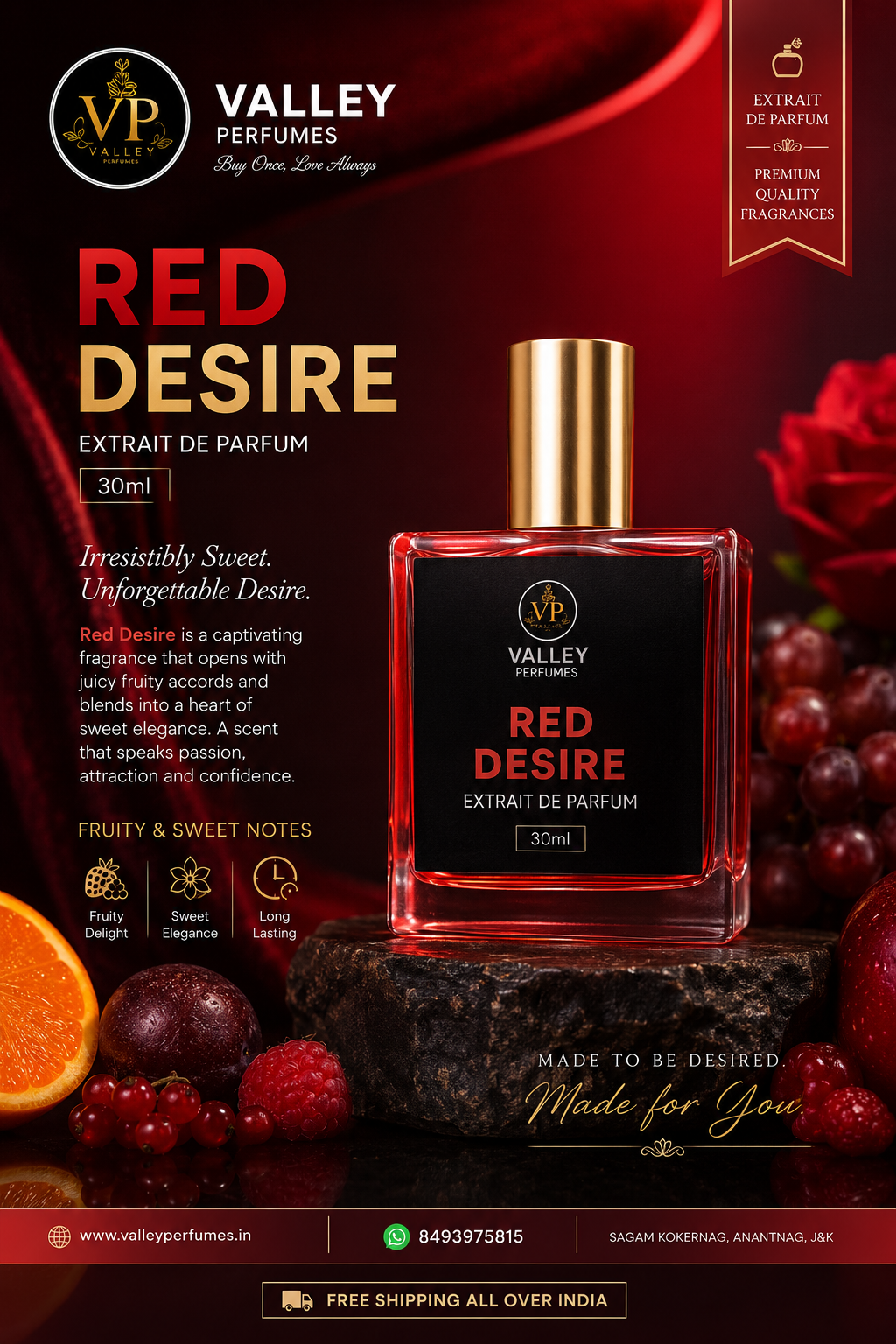 Red Desire 30ml Extrait De Parfum